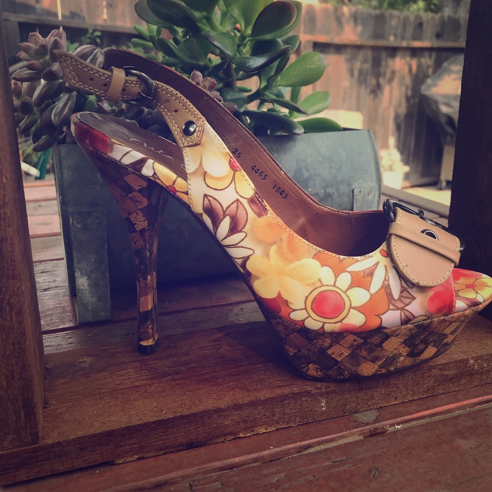 Floral High Heels